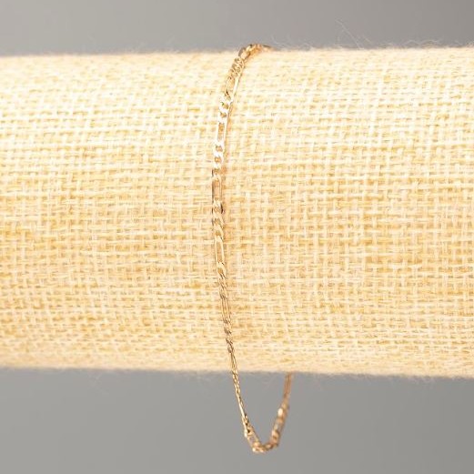 Bracelet Xuping with 18K gold plating, length 19 cm, thickness 2 mm+