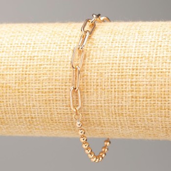 Xuping Bracelet 18K Gold Plating, Length 17–20 cm, thickness 5 mm + -, thickness 3 mm +