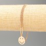 Bracelet Xuping Gold Plating 18K "Smile" L 18-21 cm, thickness 2 mm +