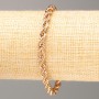 Bracelet Xuping 18K Gold Plating, length 19 cm, thickness 5 mm+