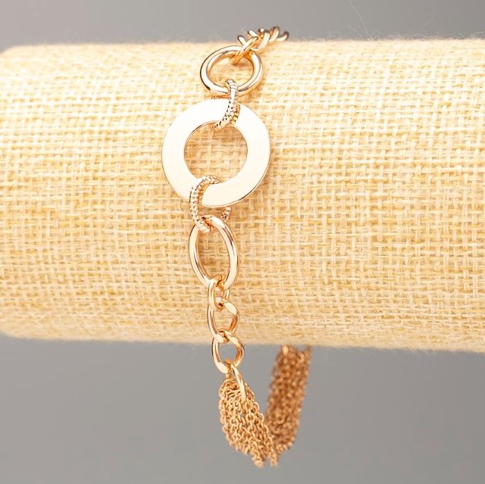 Bracelet Xuping 18K Gold Plating, length 18–21 cm, thickness 5 mm +