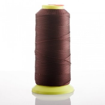 Chocolate nylon bobbin thread, 0.3 mm diameter, for crafts, 500 m
