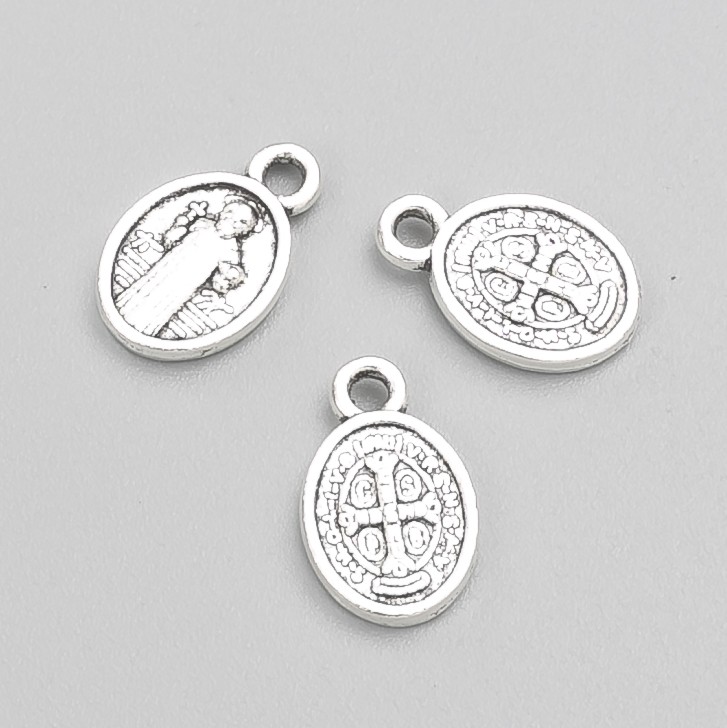 St. Benedict Pendant Findings, 13×8 mm, packaging 30 pcs ± 20 g