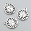 Sun Pendant Findings 20x17 mm, pack of 10 ±