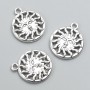 Sun Pendant Findings 20x17 mm, pack of 10 ±