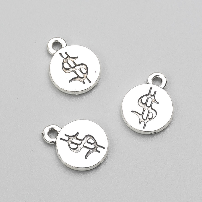 Dollar Pendant Finding 13×10 mm, packaging 19 pcs +/-