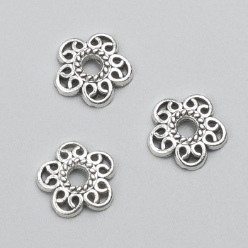 End cap, silver metal color, 12×2 mm (±), packaging -20 g, 52 (±) pcs