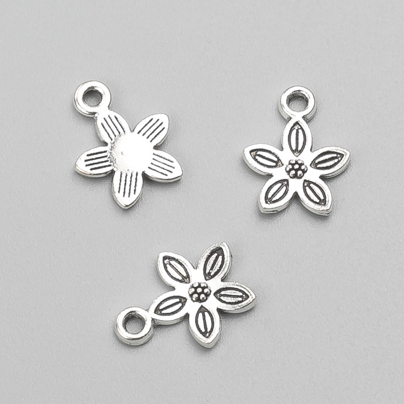 Flower Pendant Findings 13×10 mm Packaging 49 pcs ± 20 g