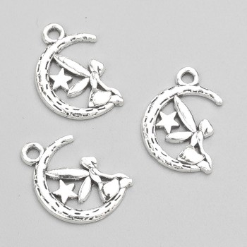 Pendant Findings 'Fairy' 19x13 mm packaging 18 pcs