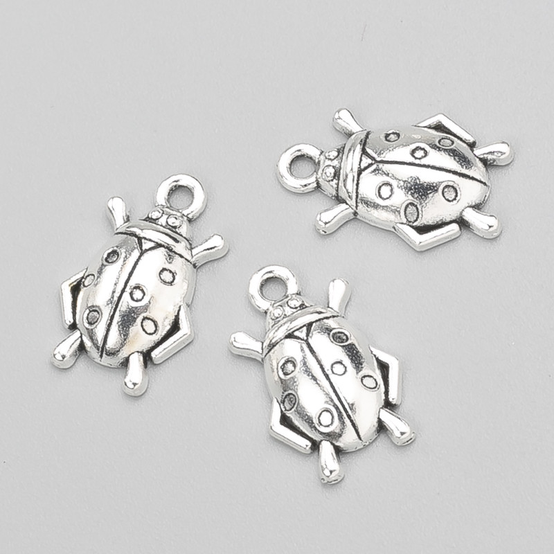 Pendant findings Ladybug 18x11 mm, packaging 20 pcs +/- 20 g