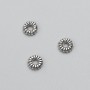 Bead Insert Findings, diameter 6x2 mm, 20 g pack, 107 pcs ±, metal color "Silver"