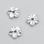 Bead insert 'Flower', diameter 11×3mm, pack 20 g, 15 pcs ±, metal color 'Silver'