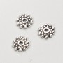 Bead insert findings, diameter 8x2 mm, fac. 20 g, 55 pcs ±, metal color "silver"