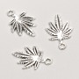 Hemp Leaf Pendant Findings, 19×13 mm, packaging 26 pcs ±, 20 g