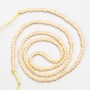Small synthetic spinel beads, beige champagne, faceted beads, 2 mm diameter ±, on thread, length 37 cm