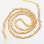 Small Beige Faceted Spinel Beads, 2 mm Diameter, On Thread, 37 cm Long