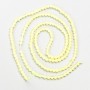 Tiny Spinel Beads (Synthetic) - Yellow Faceted Round Beads, 2 mm Diameter, on a strand, 37 cm long