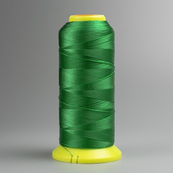Green nylon bobbin thread, 0.9 mm diameter, for crafts, 300 m