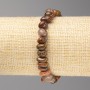 Jasper gemstone bracelet, assorted faceted, 8x10 mm ± on elastic, length 18 cm+