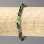 Zoisite stone bracelet, faceted, diameter 6x10 mm ± on elastic, length 18 cm+