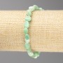 Chrysoprase Stone Bracelet, Tumbled Beads, 8x10 mm Diameter ± on Elastic, Length 18 cm+