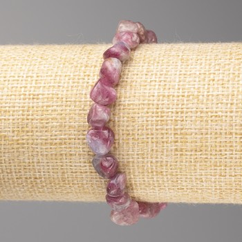 Tourmaline Stone Bracelet - Faceted, 8x8 mm diameter ± on elastic, length 18 cm