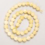 Citrine Beads, Natural Stone, Faceted Round Bead on Thread, 8 mm Diameter, 38 cm Length ±