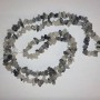 Hairy Rutile Quartz Beads on Thread, Natural Stone Chip, 10x3 mm, Length 82 cm +