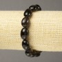 Smoky Topaz bracelet from natural stone, faceted, d 13x10 mm+-, length 18 cm+
