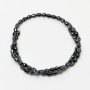 Hematite Skull Beads, 5×6×5 mm, 40 cm length on thread