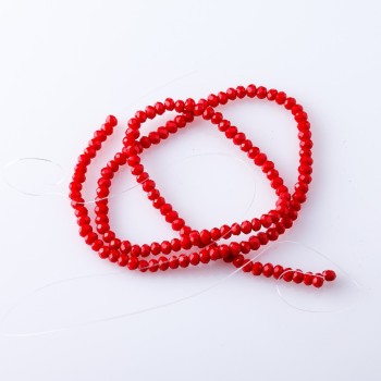 Beads Czech Crystal light red matte