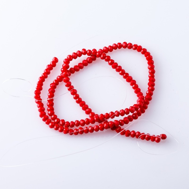 Beads Czech Crystal light red matte