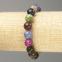 Bracelet 'Gemstones' named after the smooth bead, diameter 10(±)mm, length 18cm (stretch)