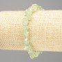 Prehnite bracelet, natural stone, faceted, diameter 9×3 mm (±), length 18 cm (stretch)