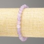 Bracelet Amethyst (named after tinted quartz) Smooth beads, 6 mm ±, length 18 cm (stretch)