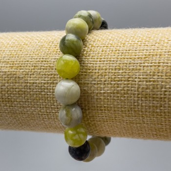 Ophite Bracelet (Imitation Acrylic) Smooth Bead, Diameter 10.5 mm, Length 18 cm (Stretch)