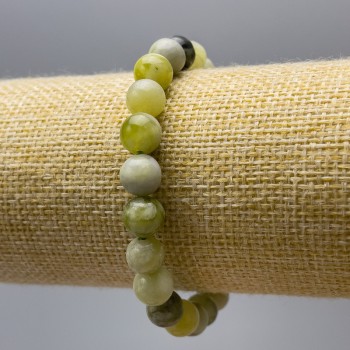 Bracelet Ofit (Imitation Acrylic) Smooth Beads, Diameter 8.5 mm, Length 18 cm (Stretch)