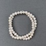 Freshwater round pearls on a thread, diameter 8.5×8 mm, length 39 cm ±