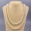 River Pearl Necklace, Round, 9–10 mm Diameter, 122 cm Length