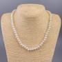 River Pearl Necklace, diameter 7×5 mm, length 47 cm
