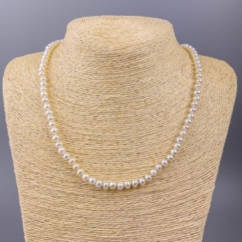 River Pearl Necklace, 5x4 mm, length 49 cm
