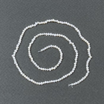 Freshwater pearls on a thread, 2×1.5 mm, 39 cm