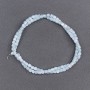 Mint-tinted Mother-of-Pearl Cylinder Beads, diameter 3.5x3.5mm, length 40 cm on a thread