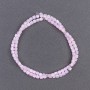 Beads dyed pink mother-of-pearl, cylindrical, diameter 3.5x3.5 mm, length 40 cm on thread