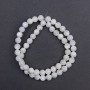 Mother-of-Pearl Beads, Smooth Round Bead, Diameter 7.5 mm, Length 39 cm on Thread