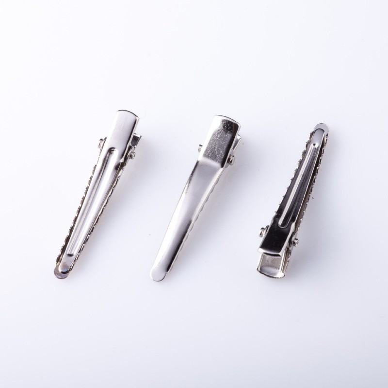 Price per pack / 10 pcs. Hairpin base 'Crocodile' with sharp tip 4.5 cm