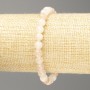 Selenite Bracelet (Acrylic Imitation) Smooth Beads, 6.5 mm Diameter, 18 cm Length (Stretch)