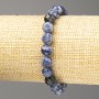 Sodalite Bracelet with Natural Stone Faceted Beads, 8 mm diameter ±, length 18 cm (stretch)