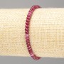 Tourmaline Bracelet (Imitation) Faceted Rondel, diameter 4x3 mm, length 18 cm (stretch)