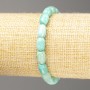 Natural Amazonite Bracelet with Barrel Beads, 9×6 mm, 18 cm Length (Stretch)
